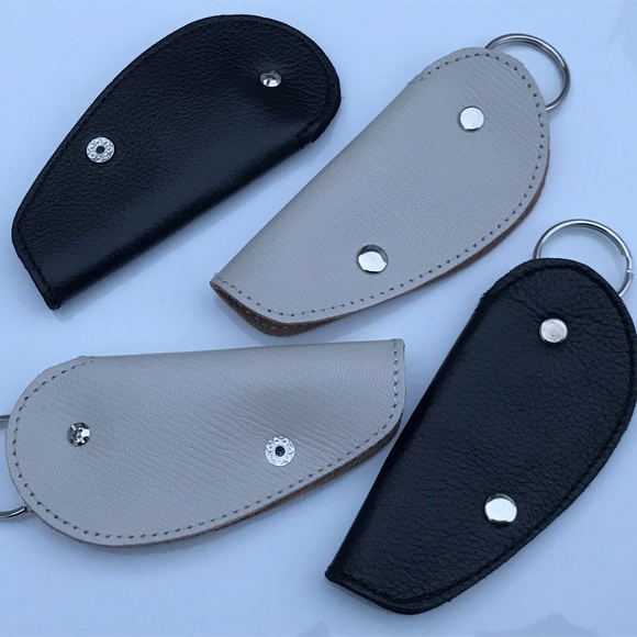 Lot of 4 Keychains Handmade Genuine Leather - Picture 1 of 7